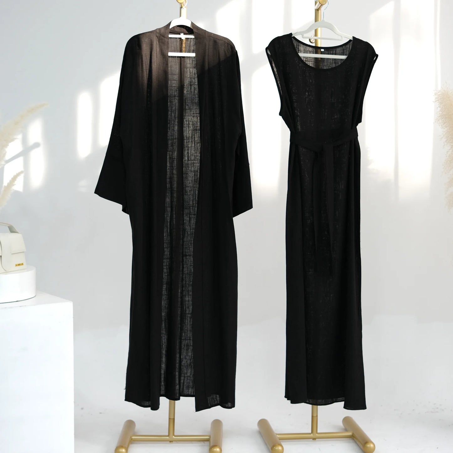 Ensemble 2 pièces en lin pour femmes musulmanes: collection 2024