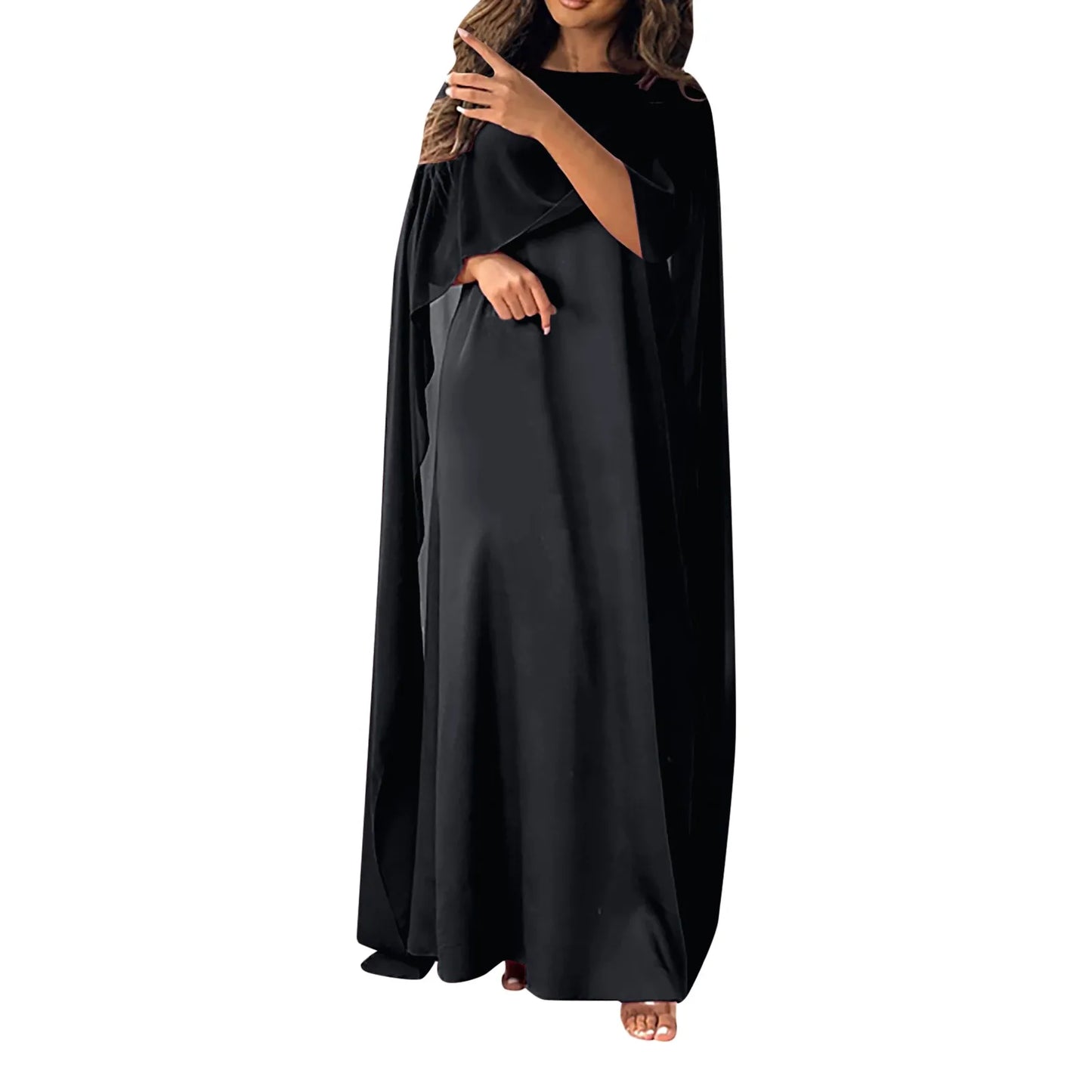 Robe longue mousseline de soie femme, kebaya musulmane, robe éducative