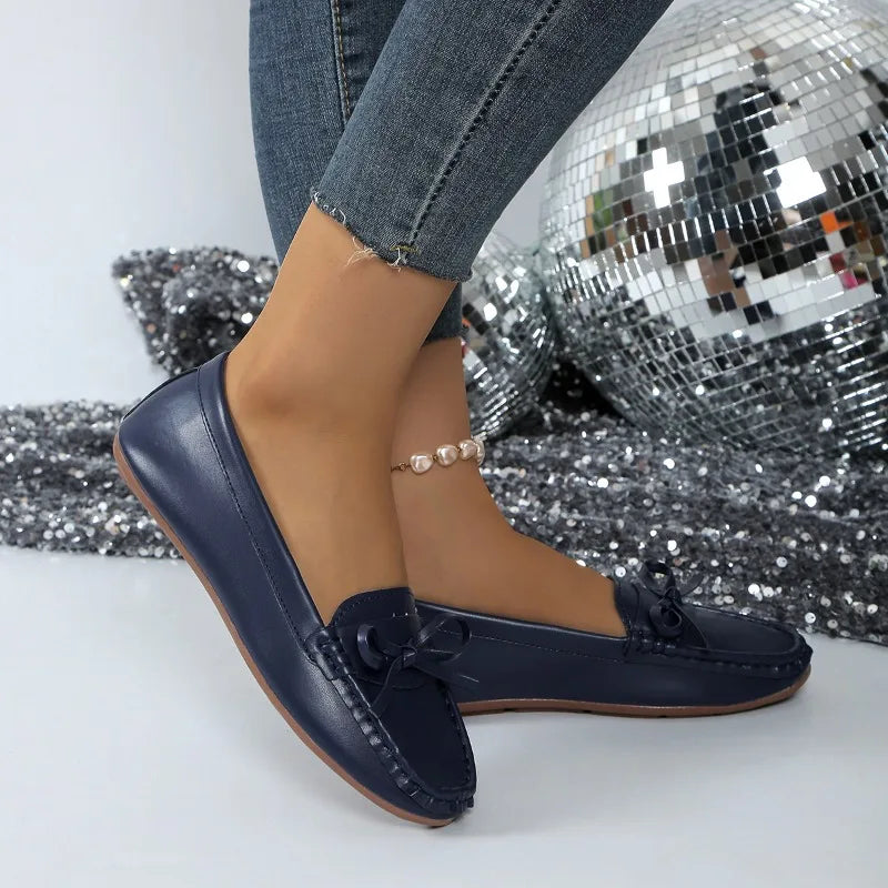 Baskets Confortables pour Femmes, Chaussures Plates de Ballet, Mocassins de brev, de ixClassique, Rondes, d'Extérieur - Collection 2024