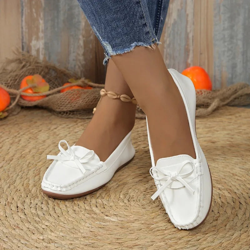 Baskets Confortables pour Femmes, Chaussures Plates de Ballet, Mocassins de brev, de ixClassique, Rondes, d'Extérieur - Collection 2024