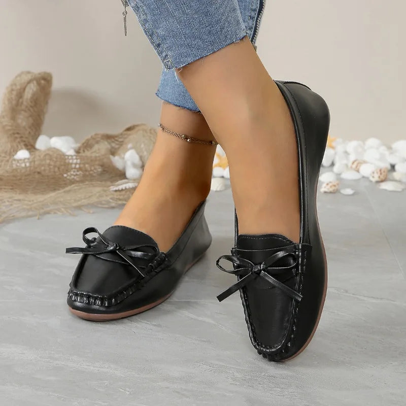 Baskets Confortables pour Femmes, Chaussures Plates de Ballet, Mocassins de brev, de ixClassique, Rondes, d'Extérieur - Collection 2024