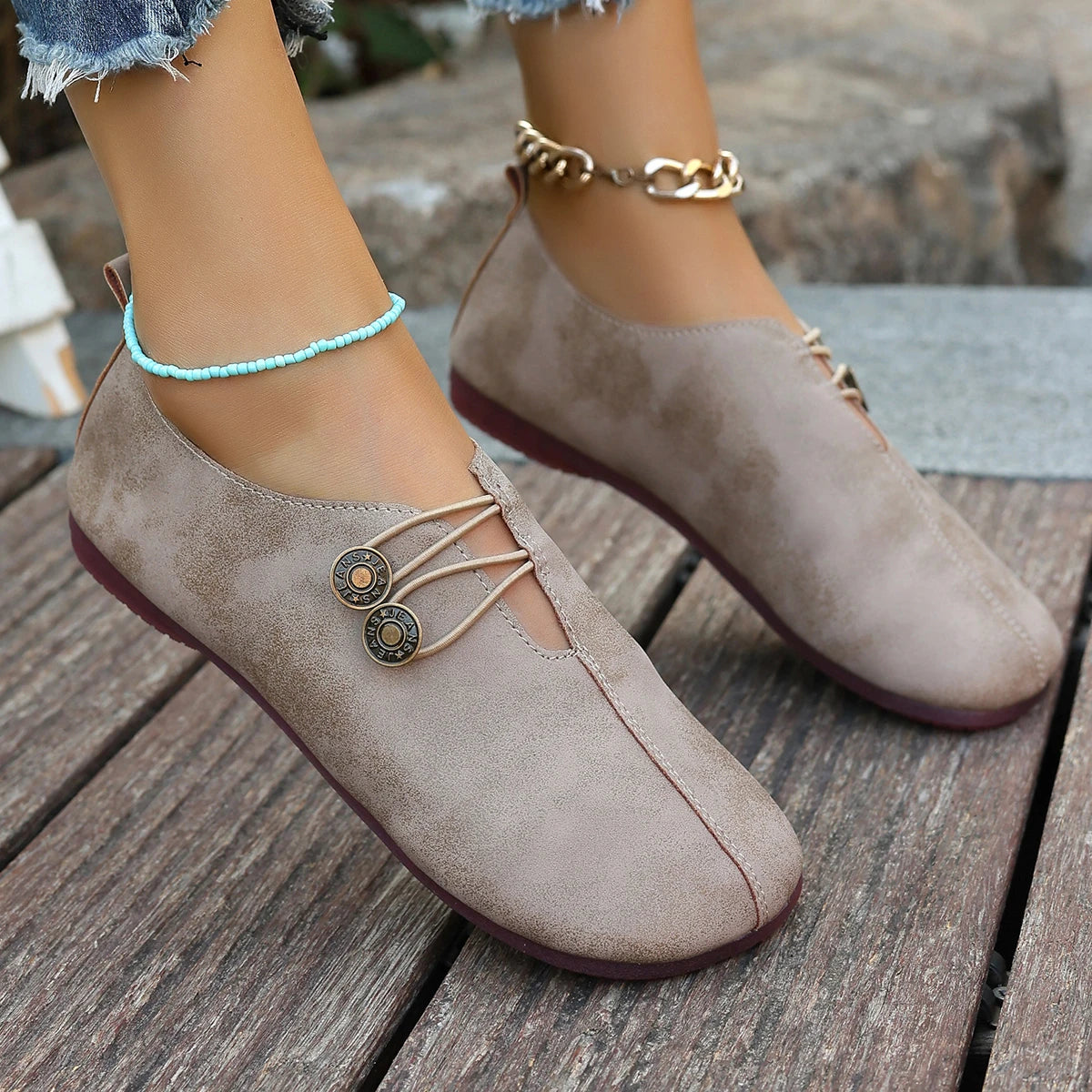 Baskets de printemps et d'automne pour femmes, chaussures plates confortables