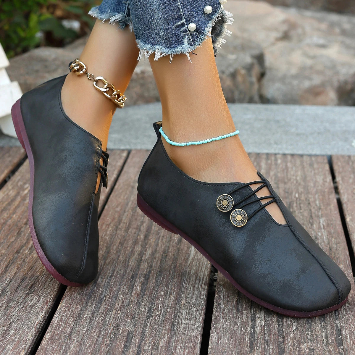 Baskets de printemps et d'automne pour femmes, chaussures plates confortables