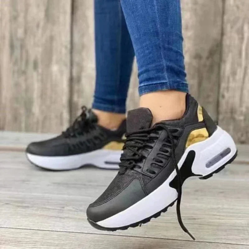 Baskets de tennis à plateforme pour femmes, confort maximal