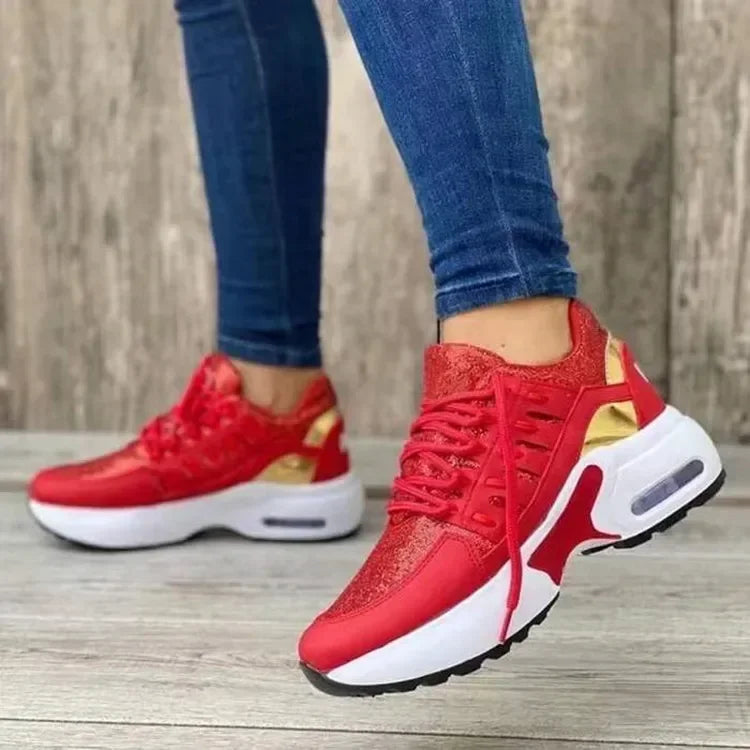 Baskets de tennis à plateforme pour femmes, confort maximal
