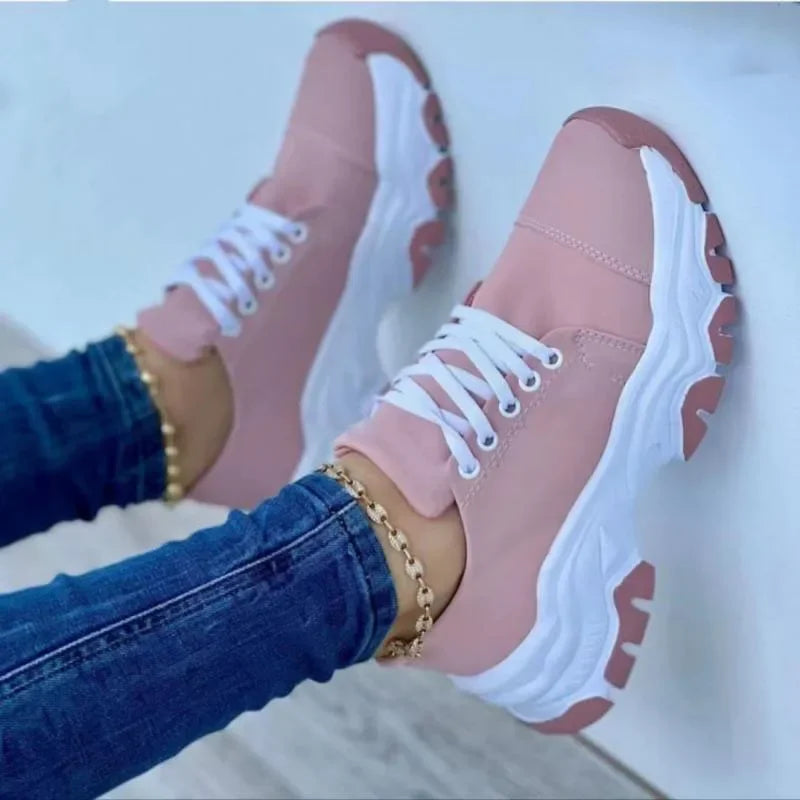 Chaussures de sport casual femme 2021 - Baskets en toile confortables