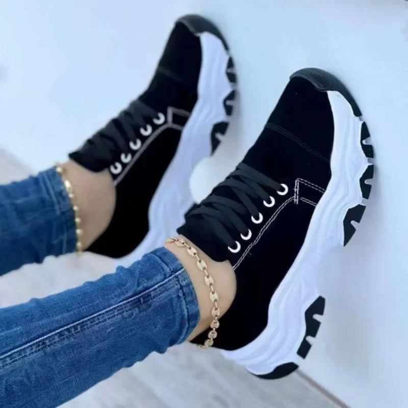 Chaussures de sport casual femme 2021 - Baskets en toile confortables