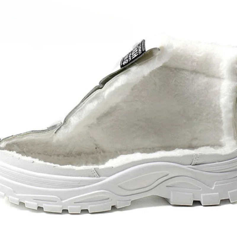 Bottes de neige d'hiver pour femmes, chaussures chaudes et confortables - Grande taille 45