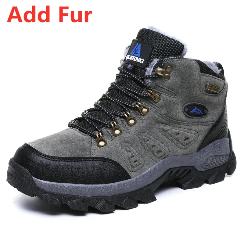 Bottines en cuir antidérapantes, homme/femme