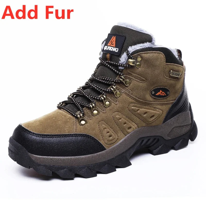Bottines en cuir antidérapantes, homme/femme