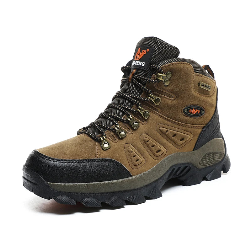 Bottines en cuir antidérapantes, homme/femme