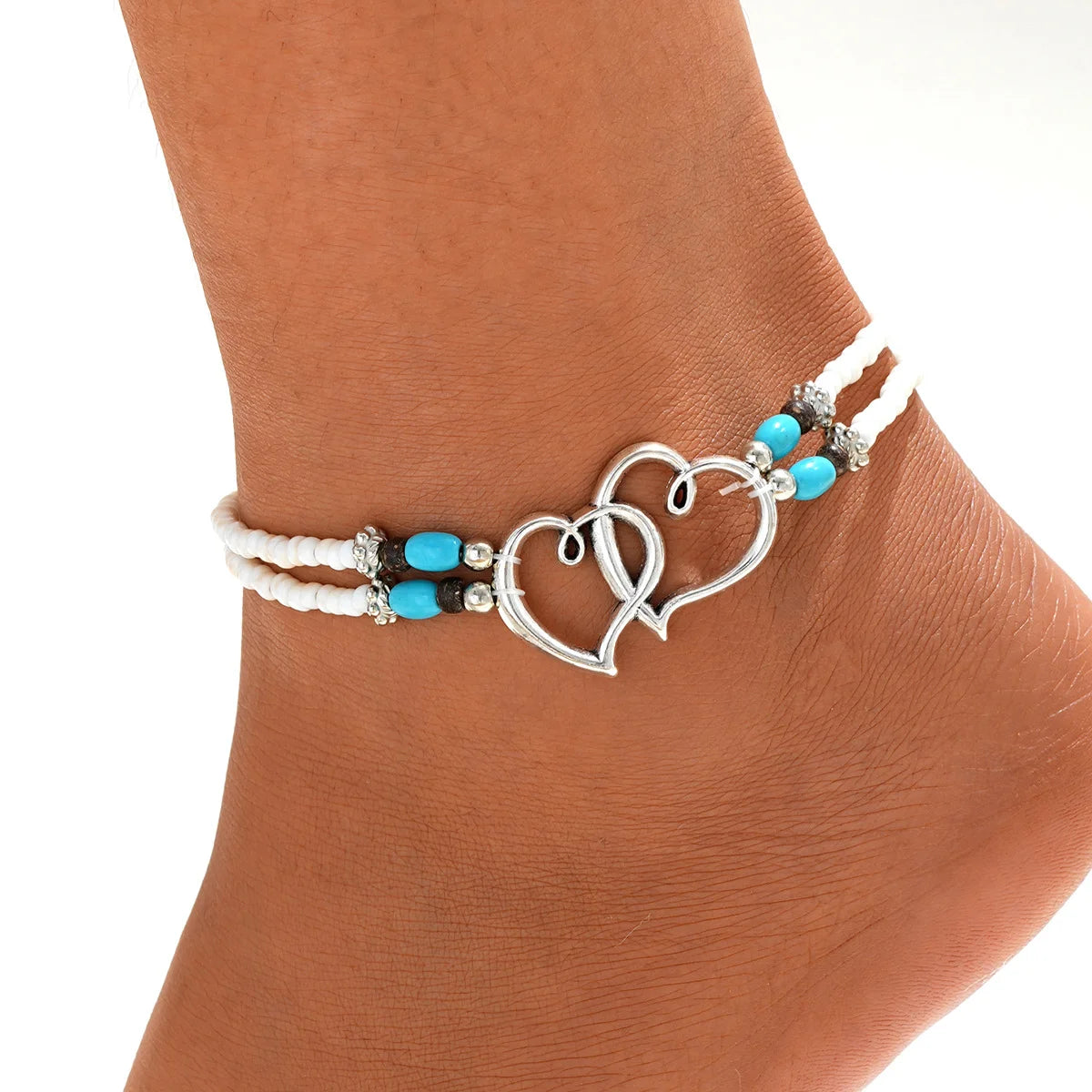 Bracelet de cheville coquillage pour plage - Bijoux été femme