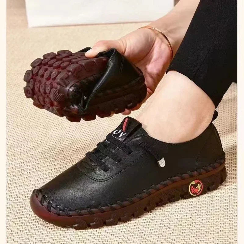 Chaussures en Cuir PU Femme Confortables et Légères - Marche