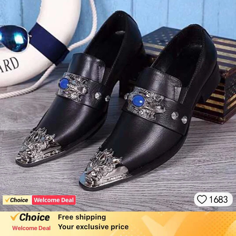 Chaussures mocassins hommes - Style britannique luxe