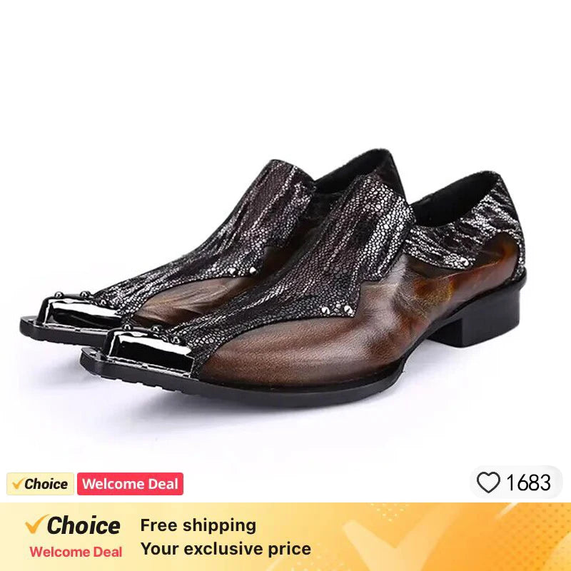 Chaussures mocassins hommes - Style britannique luxe