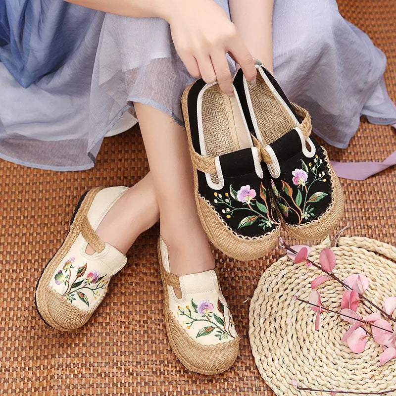 Chaussures lin bohème femmes : mocassins plats confortables unfair conçu 2022