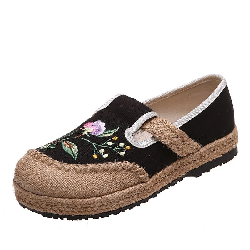 Chaussures lin bohème femmes : mocassins plats confortables unfair conçu 2022