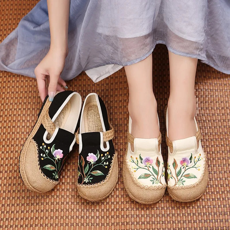 Chaussures lin bohème femmes : mocassins plats confortables unfair conçu 2022