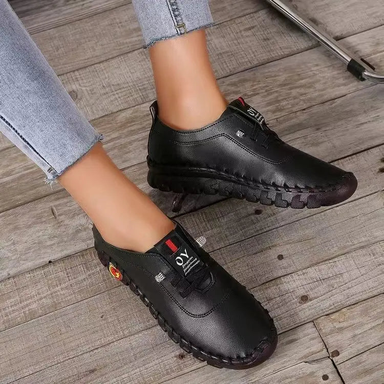 Mocassins Orth4WD Cousus pour Femme, Chaussures Plates, Ballerines, Infirmière