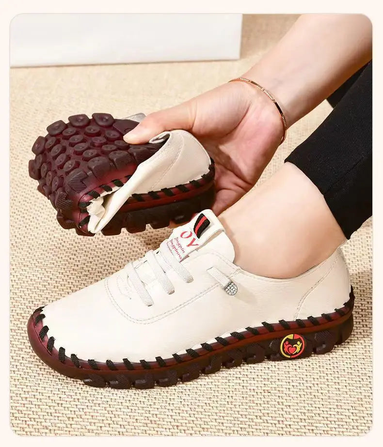 Mocassins Orth4WD Cousus pour Femme, Chaussures Plates, Ballerines, Infirmière