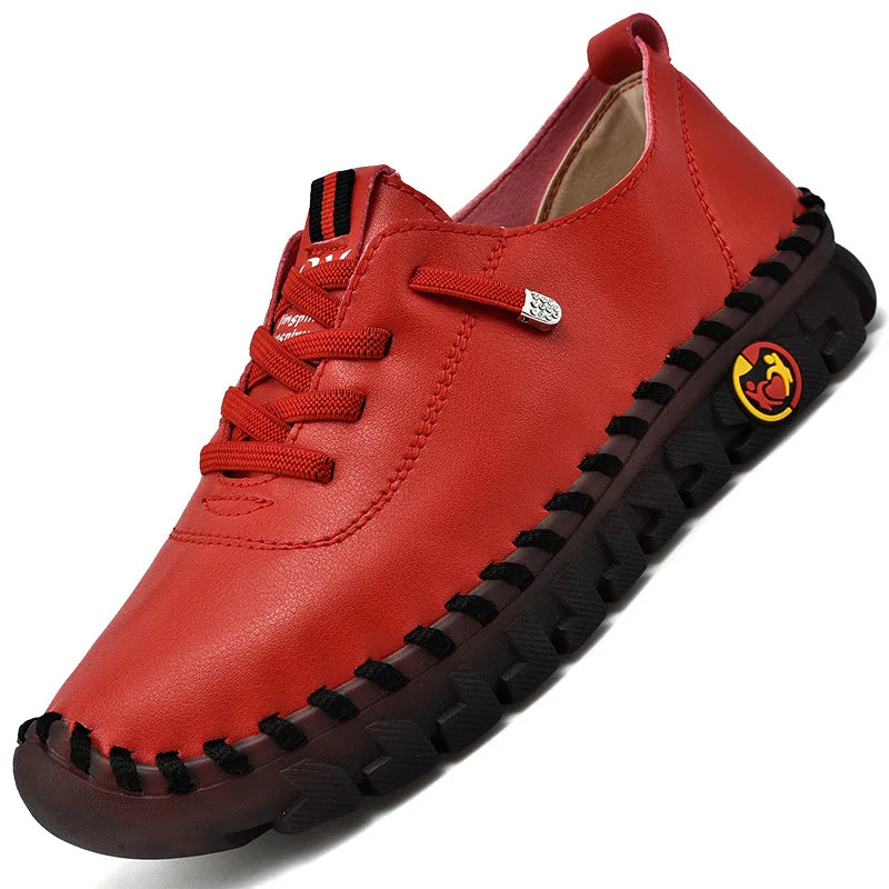 Mocassins Orth4WD Cousus pour Femme, Chaussures Plates, Ballerines, Infirmière