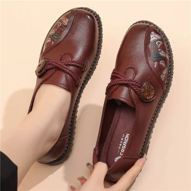 Mocassins en cuir pour femmes - Confort et style pour mères
