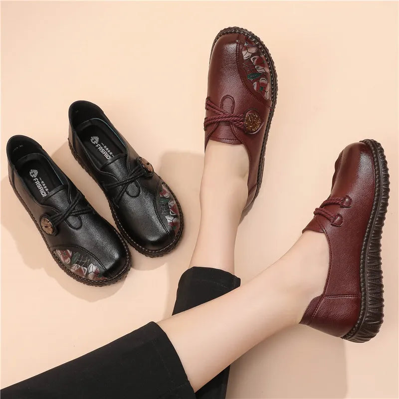 Mocassins en cuir pour femmes - Confort et style pour mères