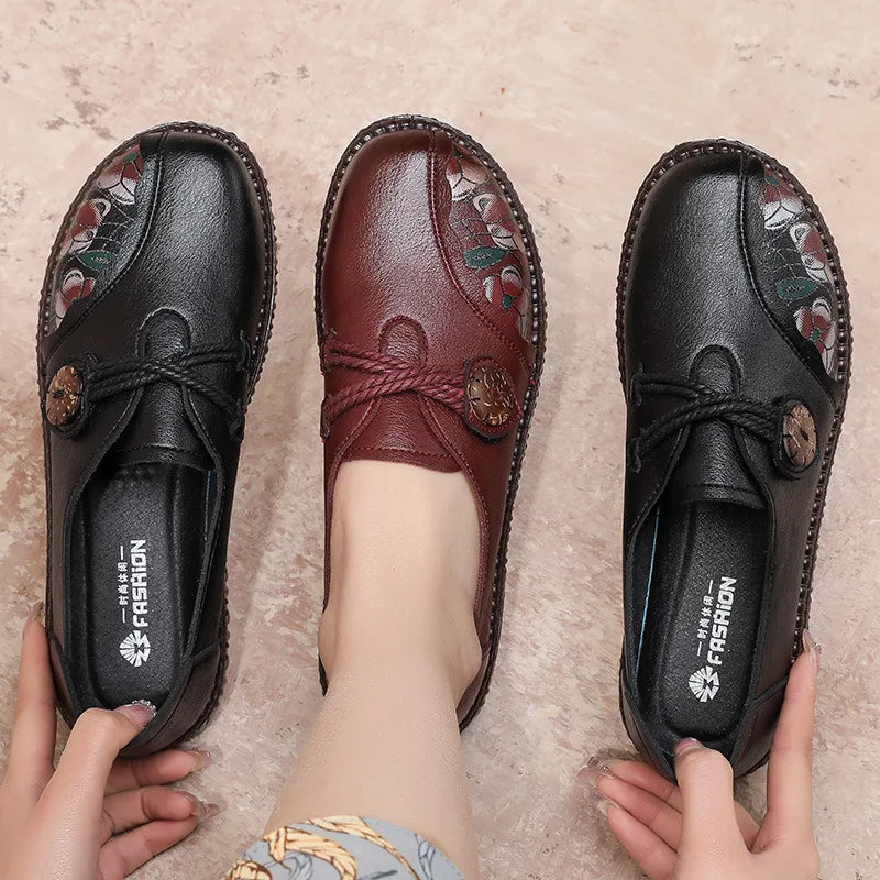 Mocassins en cuir pour femmes - Confort et style pour mères