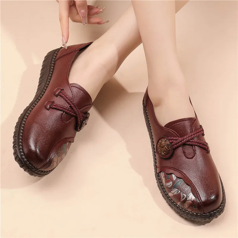 Mocassins en cuir pour femmes - Confort et style pour mères