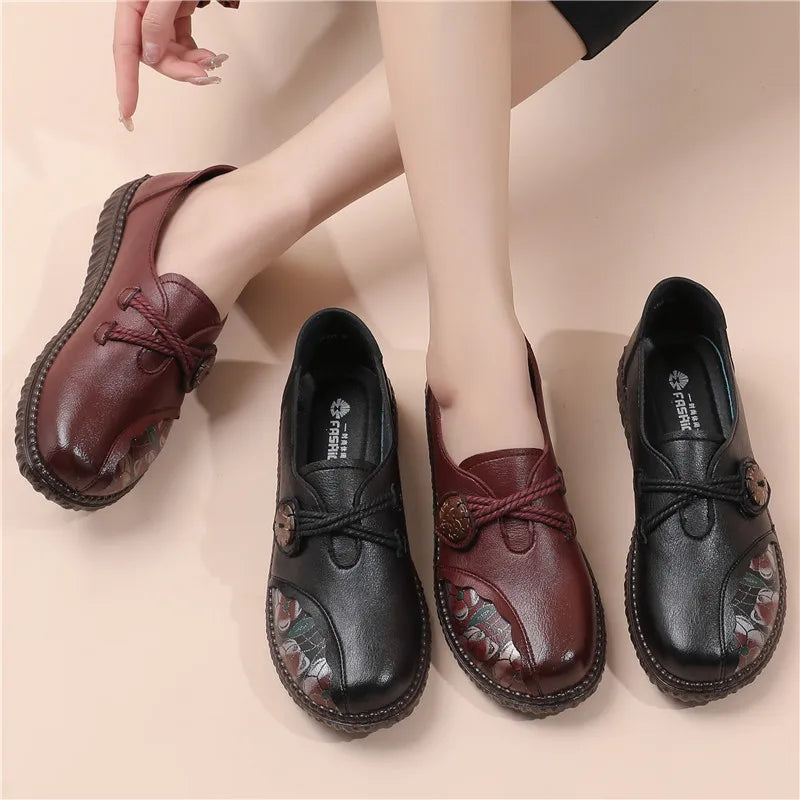 Mocassins en cuir pour femmes - Confort et style pour mères