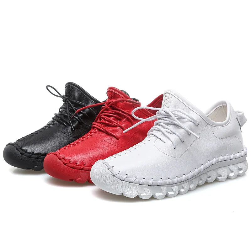 Mocassins en cuir pour femme respirants - Taille 41/42