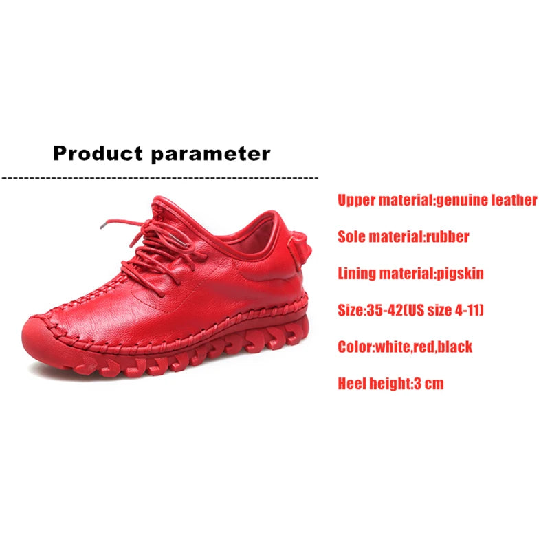 Mocassins en cuir pour femme respirants - Taille 41/42