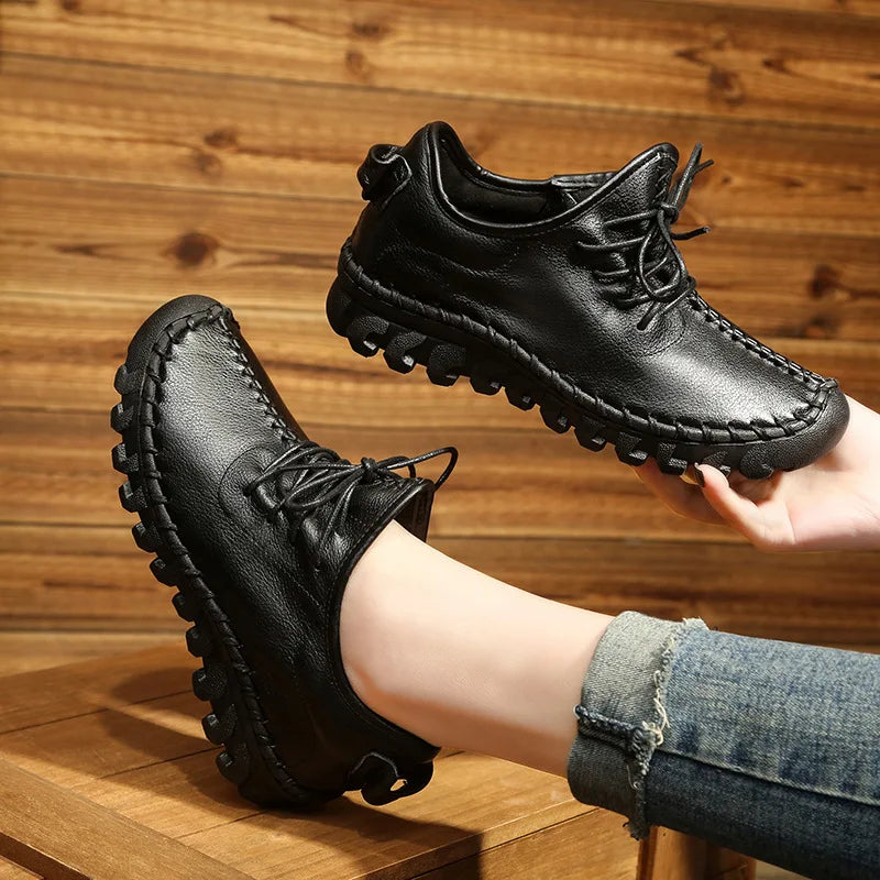 Mocassins en cuir pour femme respirants - Taille 41/42