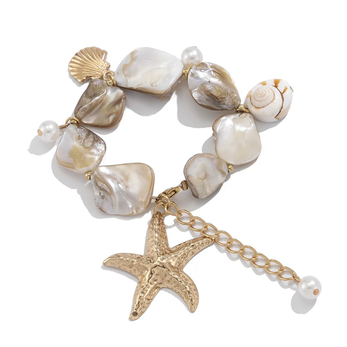 Bracelet ras du cou coquillage mariage plage blanc eminent B073