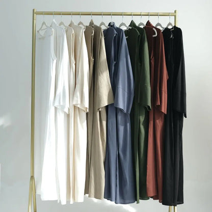 Ensemble 2 pièces en lin pour femmes musulmanes: collection 2024