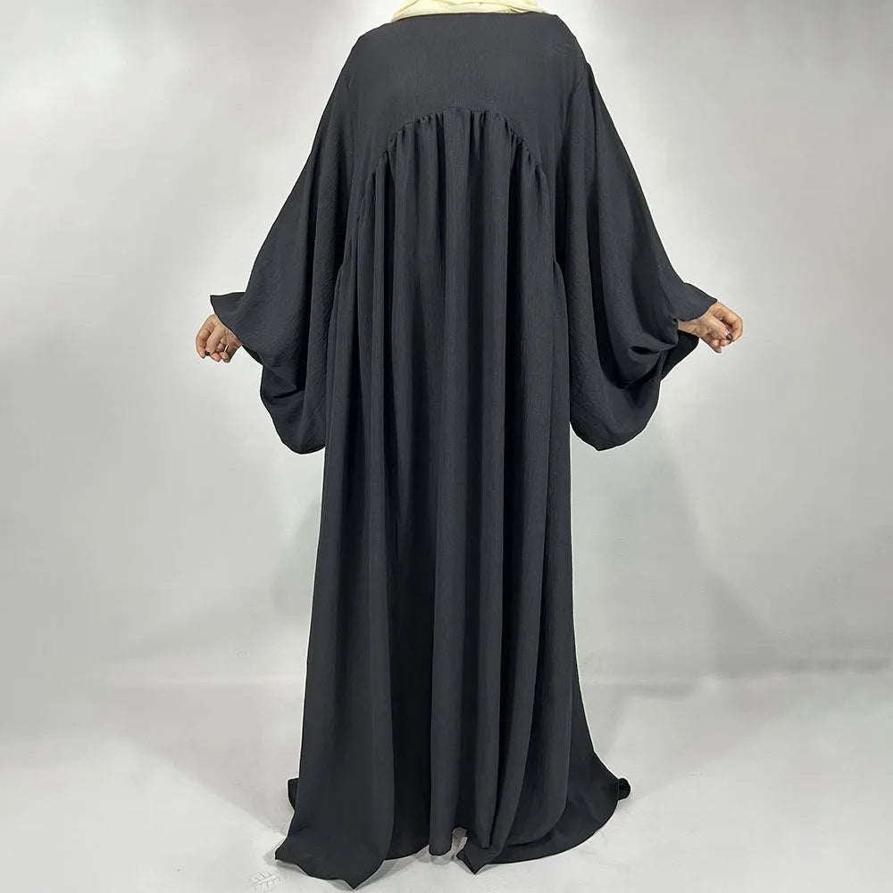 Robe Abaya Jazz Crêpe pour Femme Musulmane