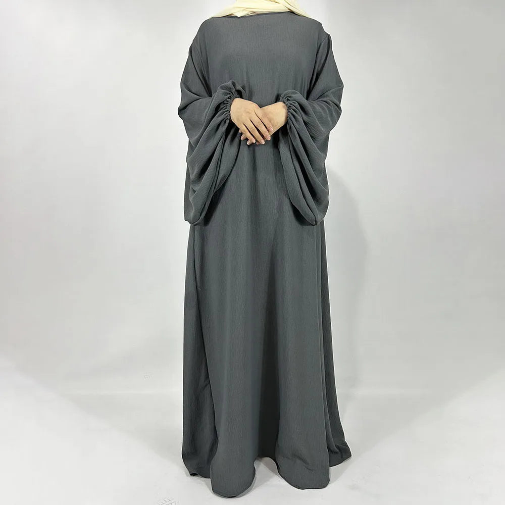 Robe Abaya Jazz Crêpe pour Femme Musulmane