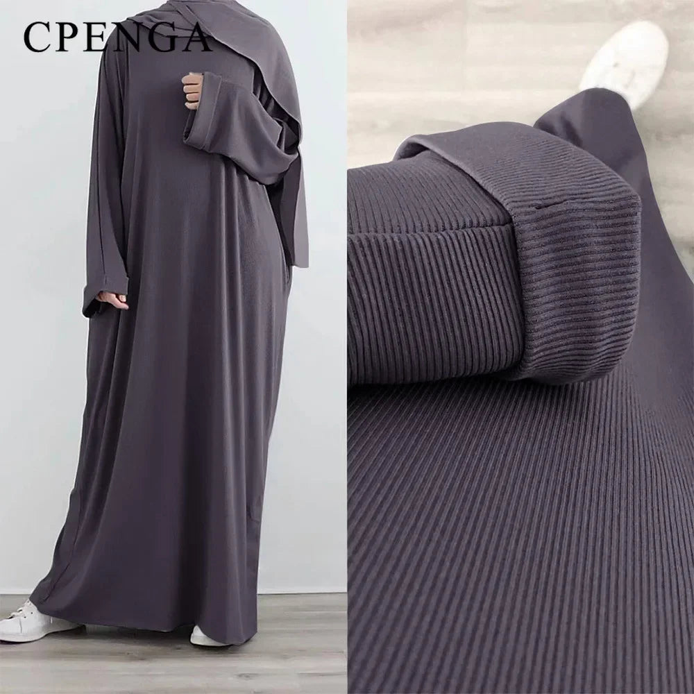 Robe longue automne hiver 2023 - Collection abaya femme