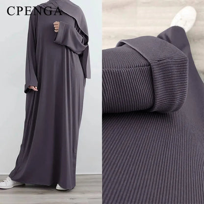 Robe longue automne hiver 2023 - Collection abaya femme