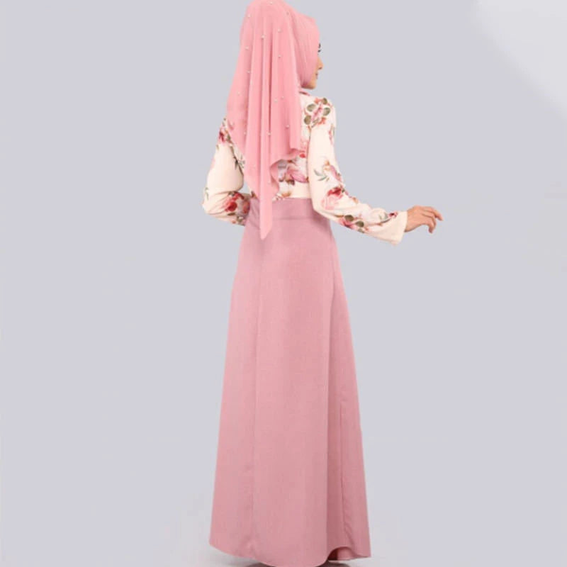 Robe longue plissée à volants, imprimé Floral : style mode & élégance