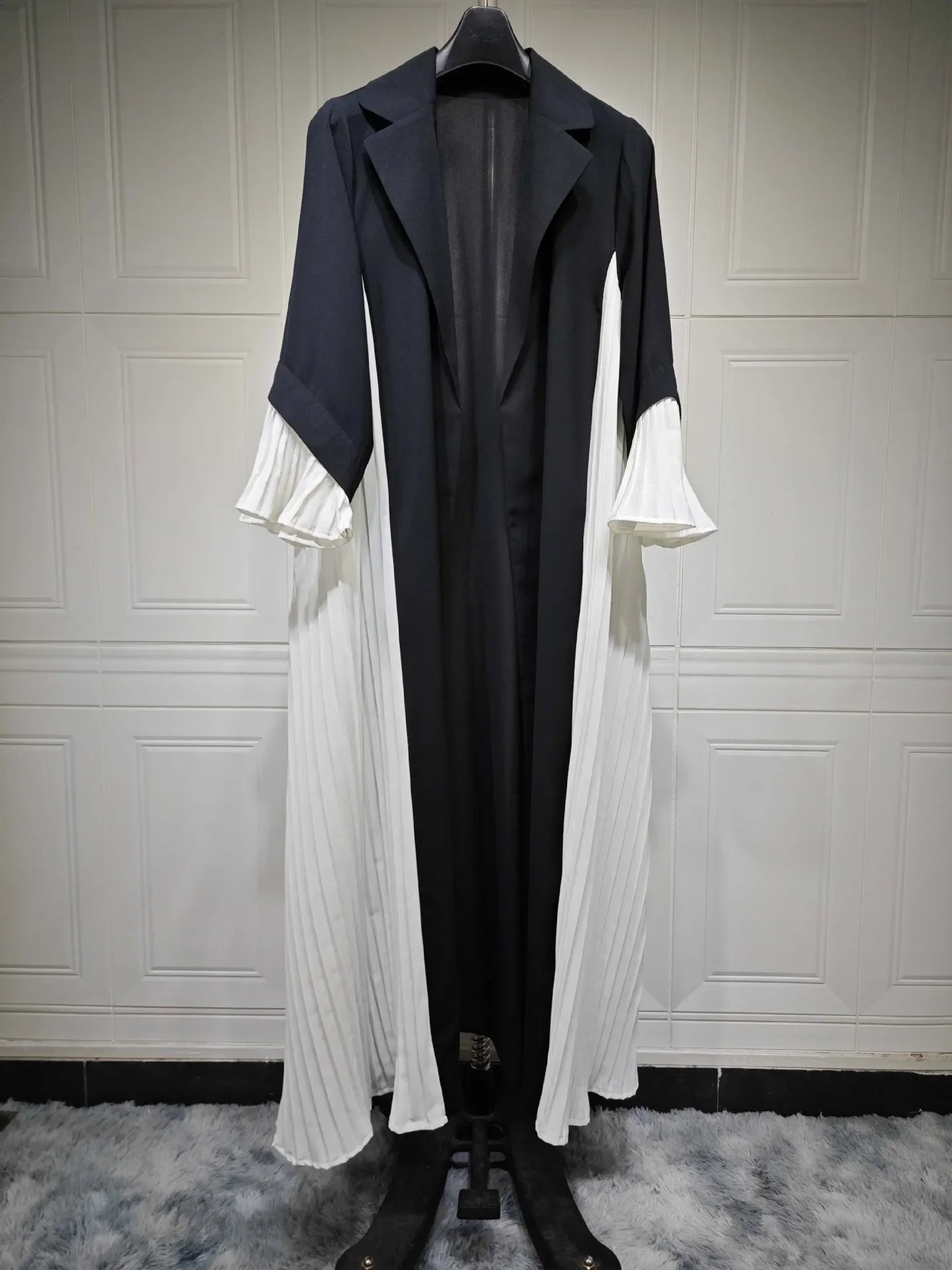 Robe de fête musulmane 2024 : Abaya plissée Eid Dubai Shopify