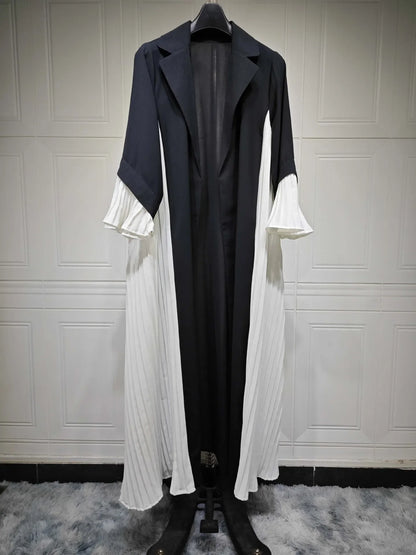 Robe de fête musulmane 2024 : Abaya plissée Eid Dubai Shopify