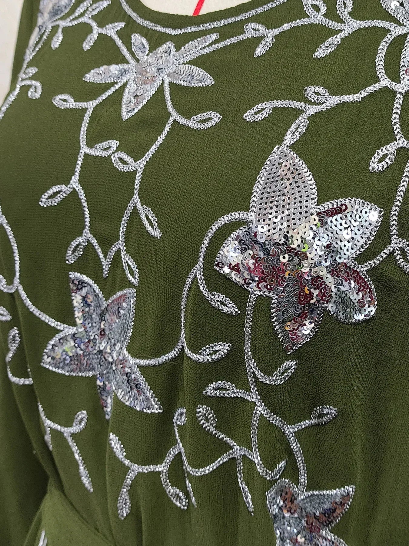 Robe longue arabé brodée pour Ramadan et soirées