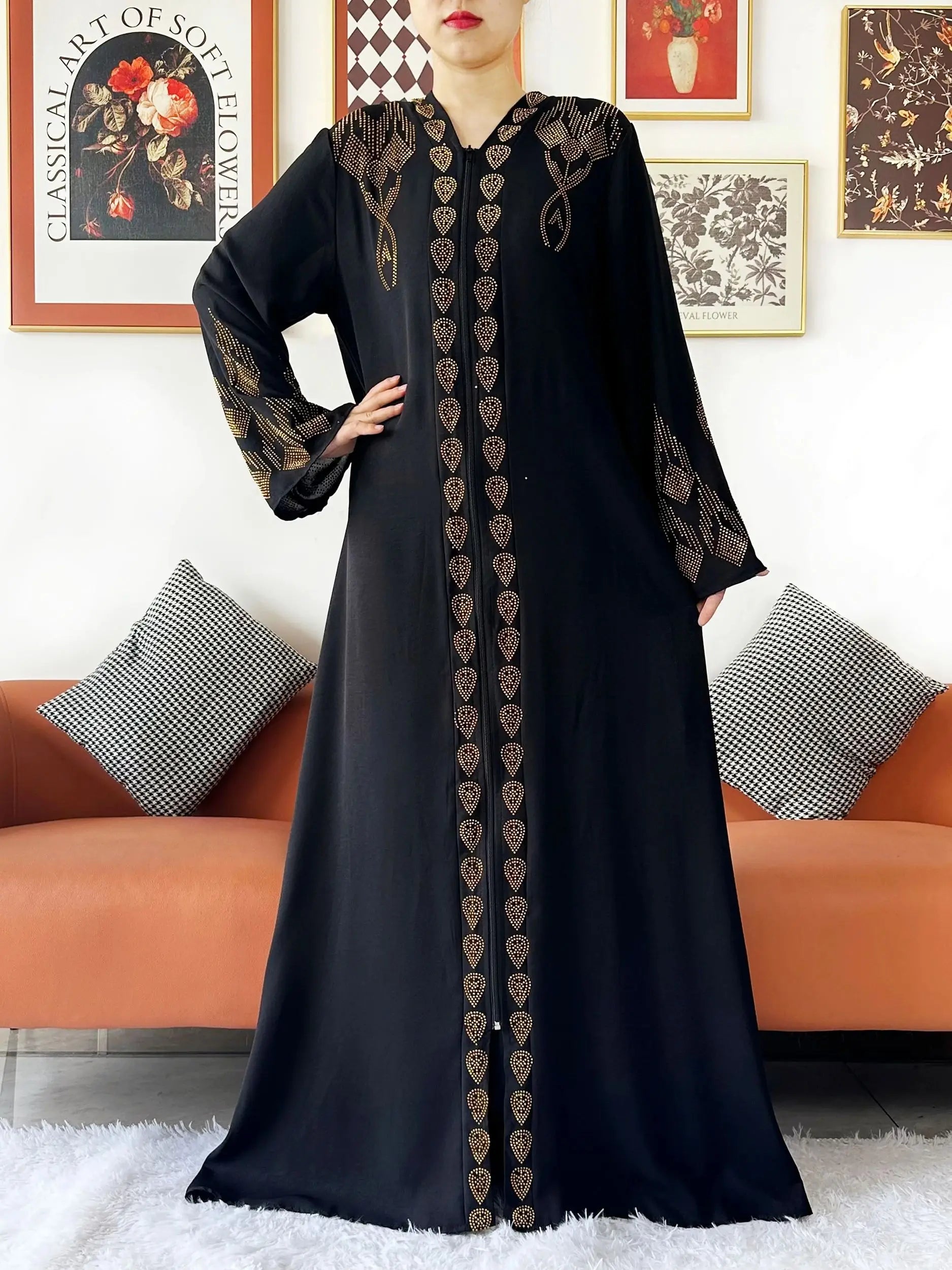 Robe en mousseline de soie pour femmes, élégante et ouverte