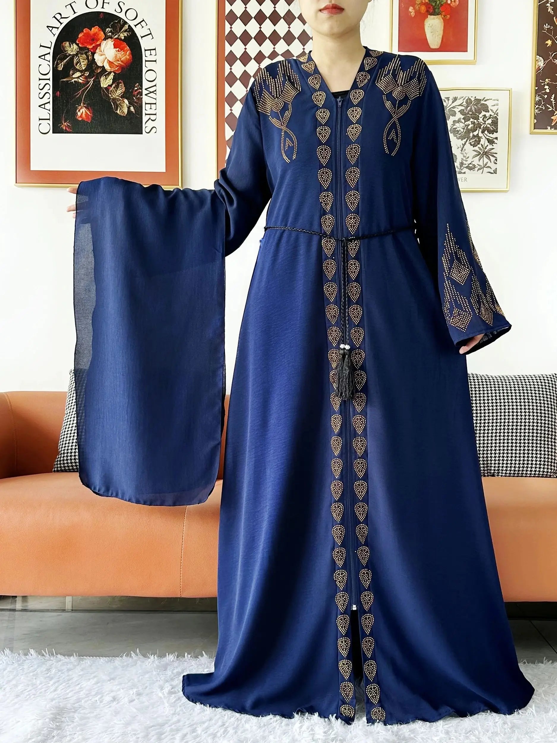 Robe en mousseline de soie pour femmes, élégante et ouverte