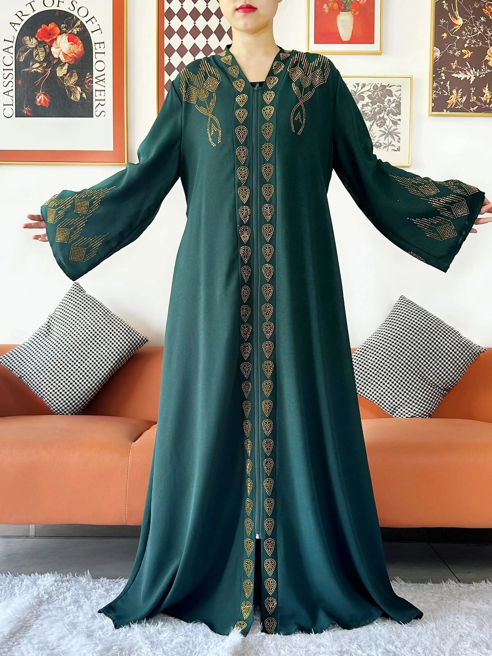 Robe en mousseline de soie pour femmes, élégante et ouverte