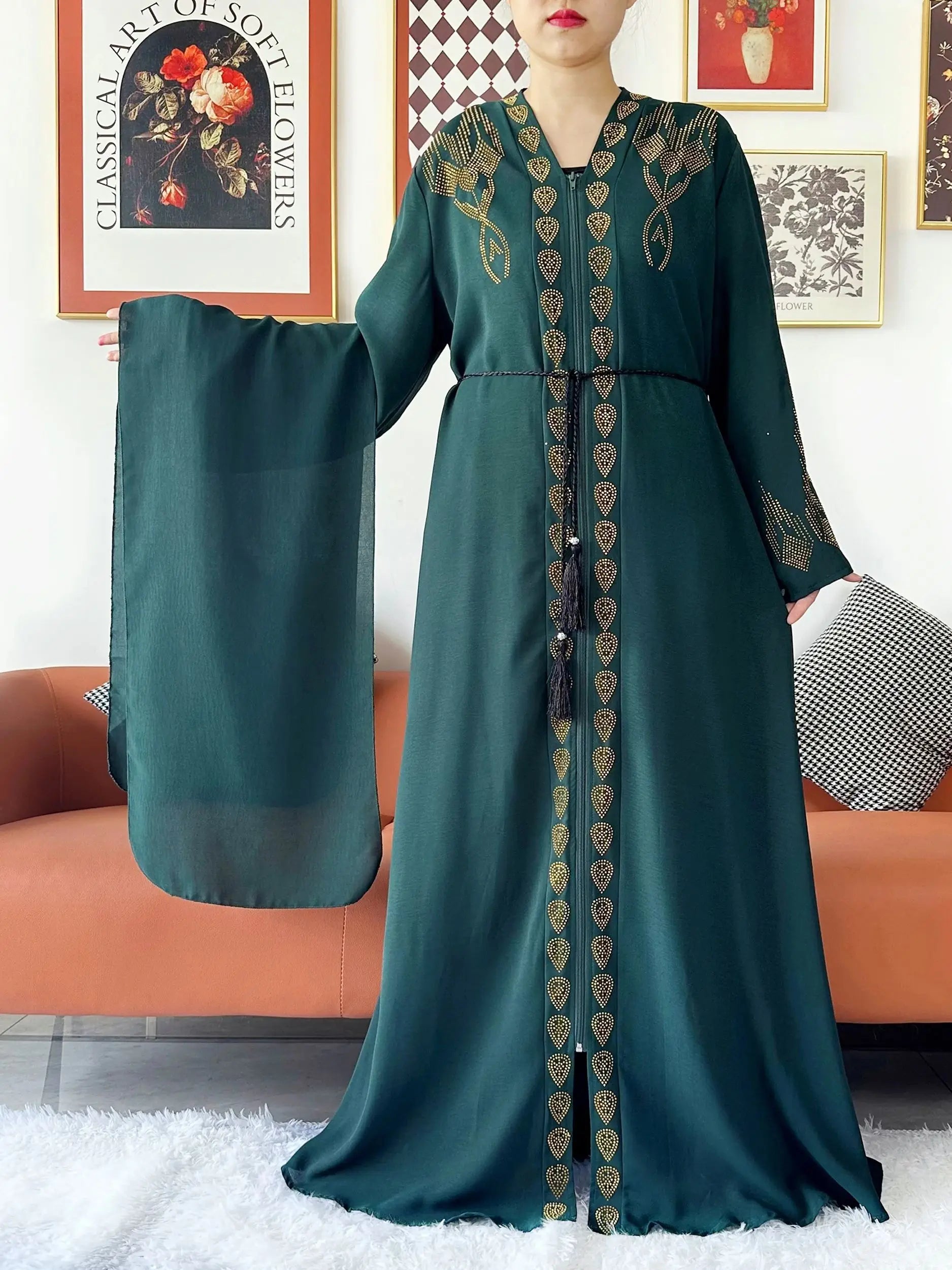 Robe en mousseline de soie pour femmes, élégante et ouverte