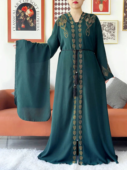 Robe en mousseline de soie pour femmes, élégante et ouverte