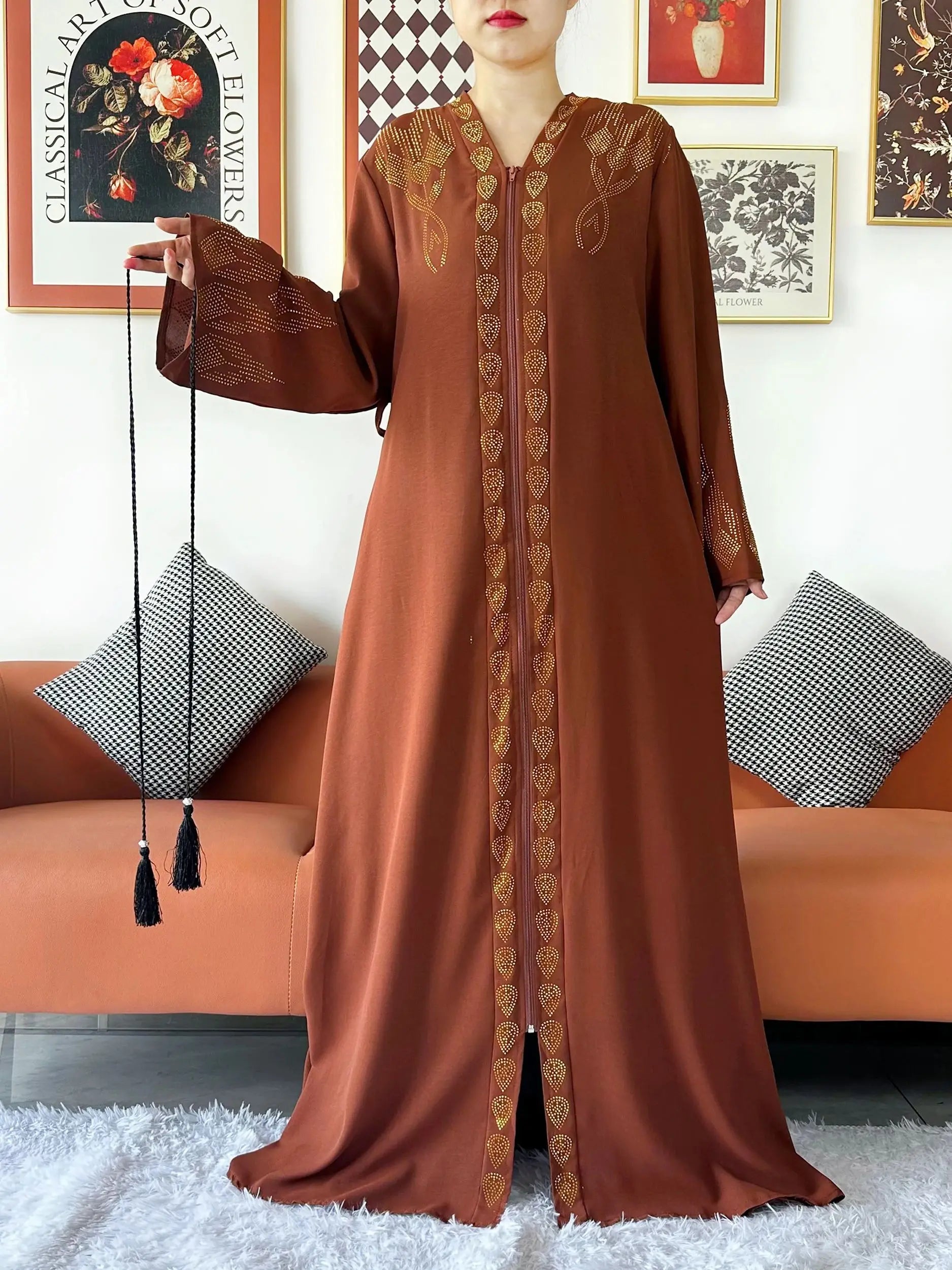 Robe en mousseline de soie pour femmes, élégante et ouverte