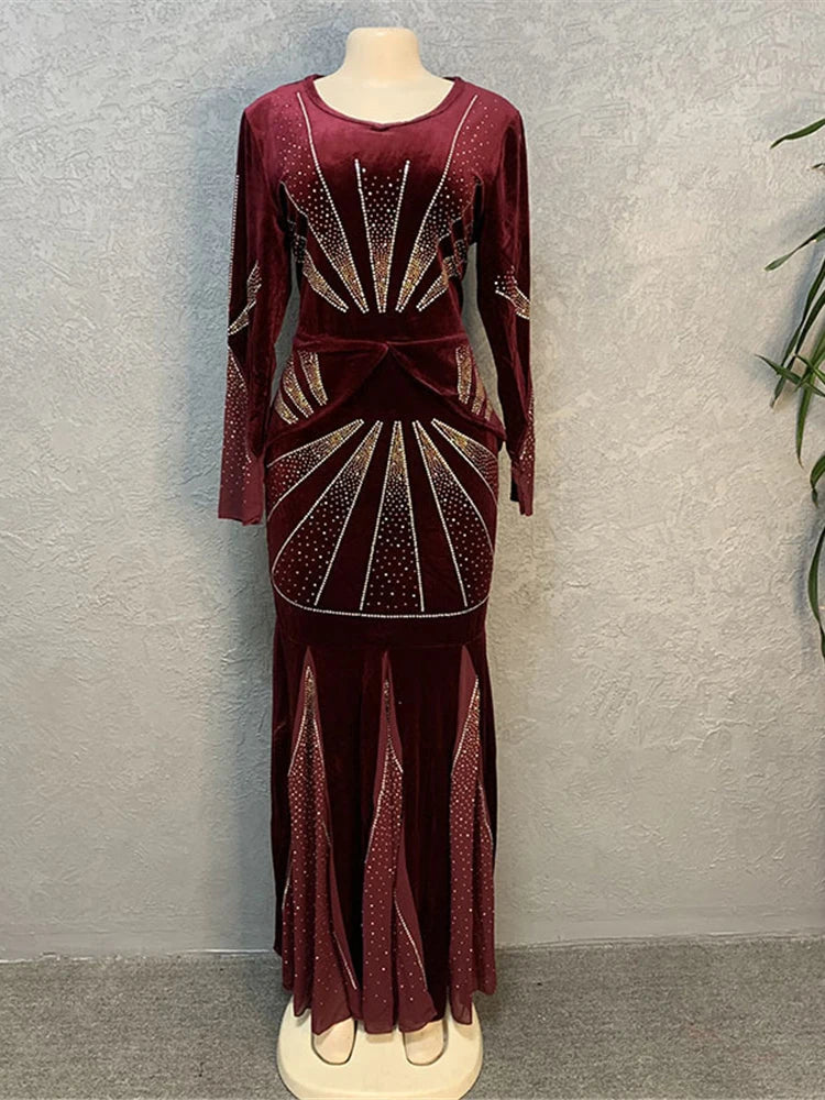 Abayas en velours pour femmes musulmanes